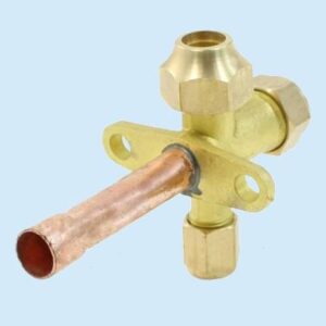 Spare Parts Uxcell Air Conditioner 3/8 PT Inlet 3 Way 180 Degree Flare Tube Split Valve